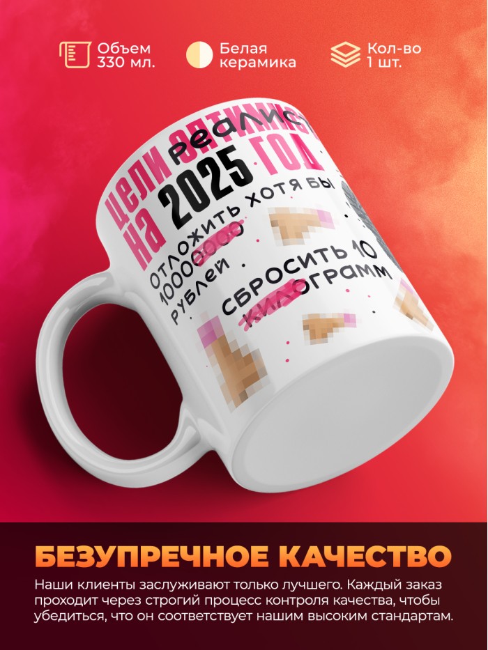 Кружка цели реалиста на 2025 год  Истра