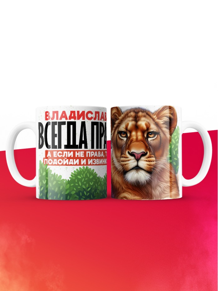 Кружка Владислава всегда права  Истра