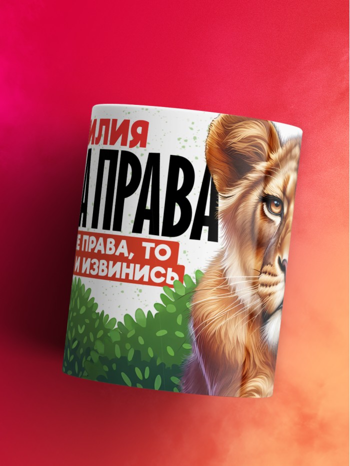 Кружка Эмилия всегда права  Истра
