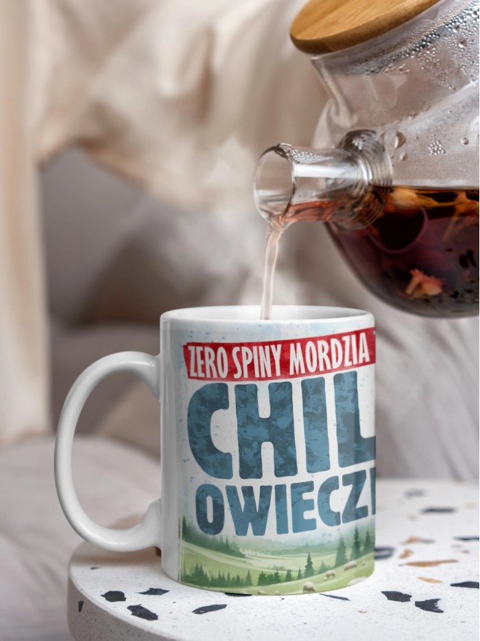 Кружка с приколом Chill owechka, белая, 330 мл  Истра